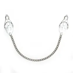 Rimba Bondage Play Pinzas para Pezones con Cadena