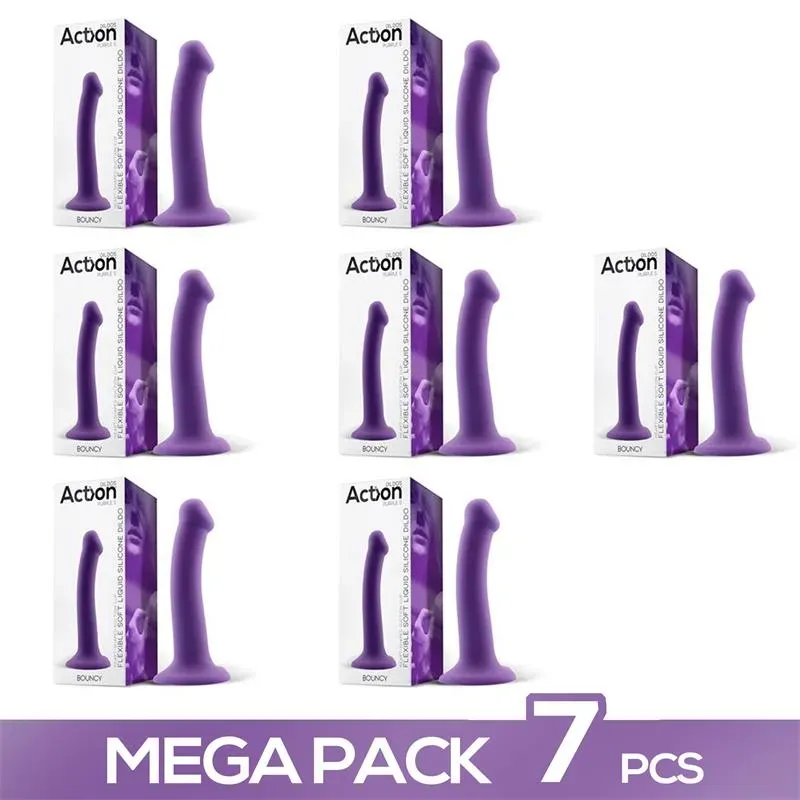 Pack de 7 Bouncy Dildo Silicona Liquida Flexible 6.5-16.5 cm – Packs