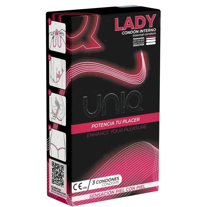 Preservativos Femeninos sin Látex 3 Unidades Lady Female – Sin Latex