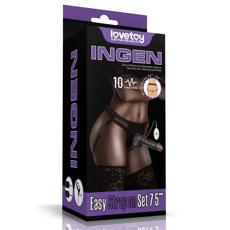 Arnés Ajustable con Dildo 10 Funciones 7.5 – Dildos