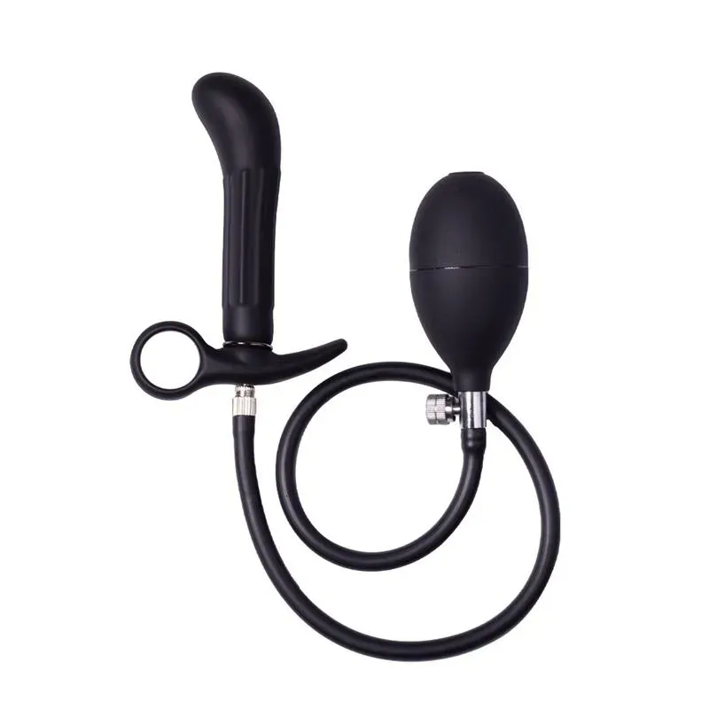 Plug Anal Inflable con Bomba Negro – Anal