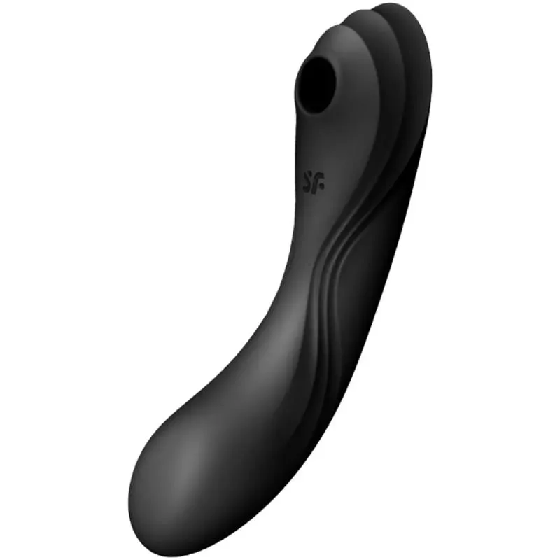Curvy Trinity 4 Vibrador y Succionador 2 Motores Negro – Estimuladores