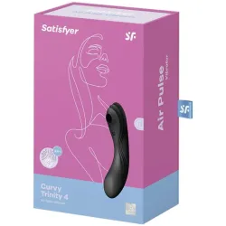 Curvy Trinity 4 Vibrador y Succionador 2 Motores Negro
