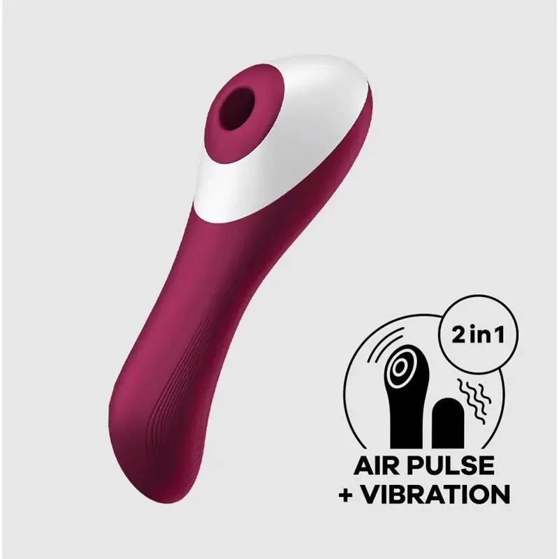 Dual Crush Vibrador y Succionador USB Rojo – Vibradores