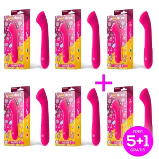 Pack 5+1 Honey Vibrador Punto G Silcona USB